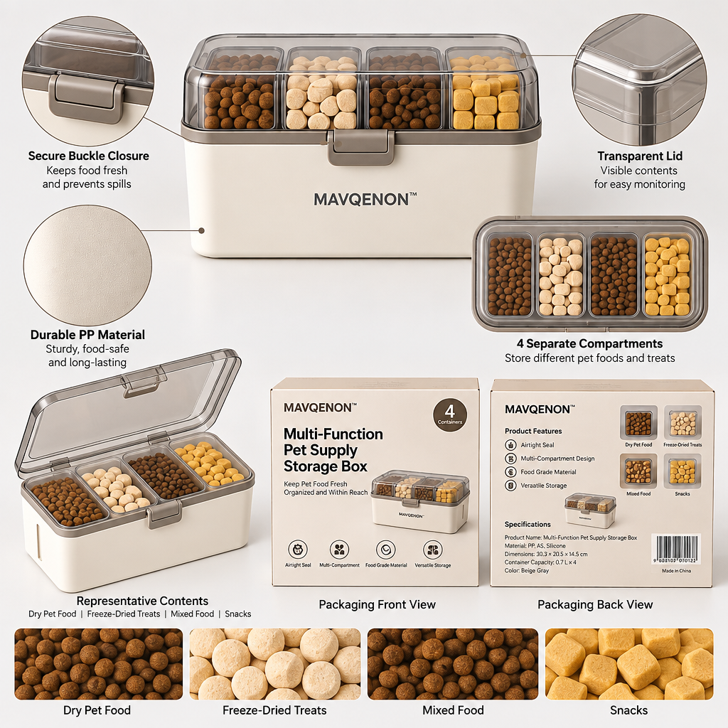 MAVQENON™ Multi-Function Pet Supply Storage Box image 6