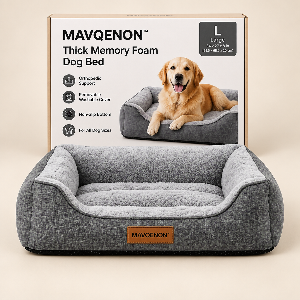 MAVQENON™ Thick Memory Foam Dog Bed primary image