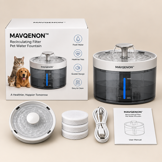 MAVQENON™ Recirculating Filter Pet Water Fountain primary image