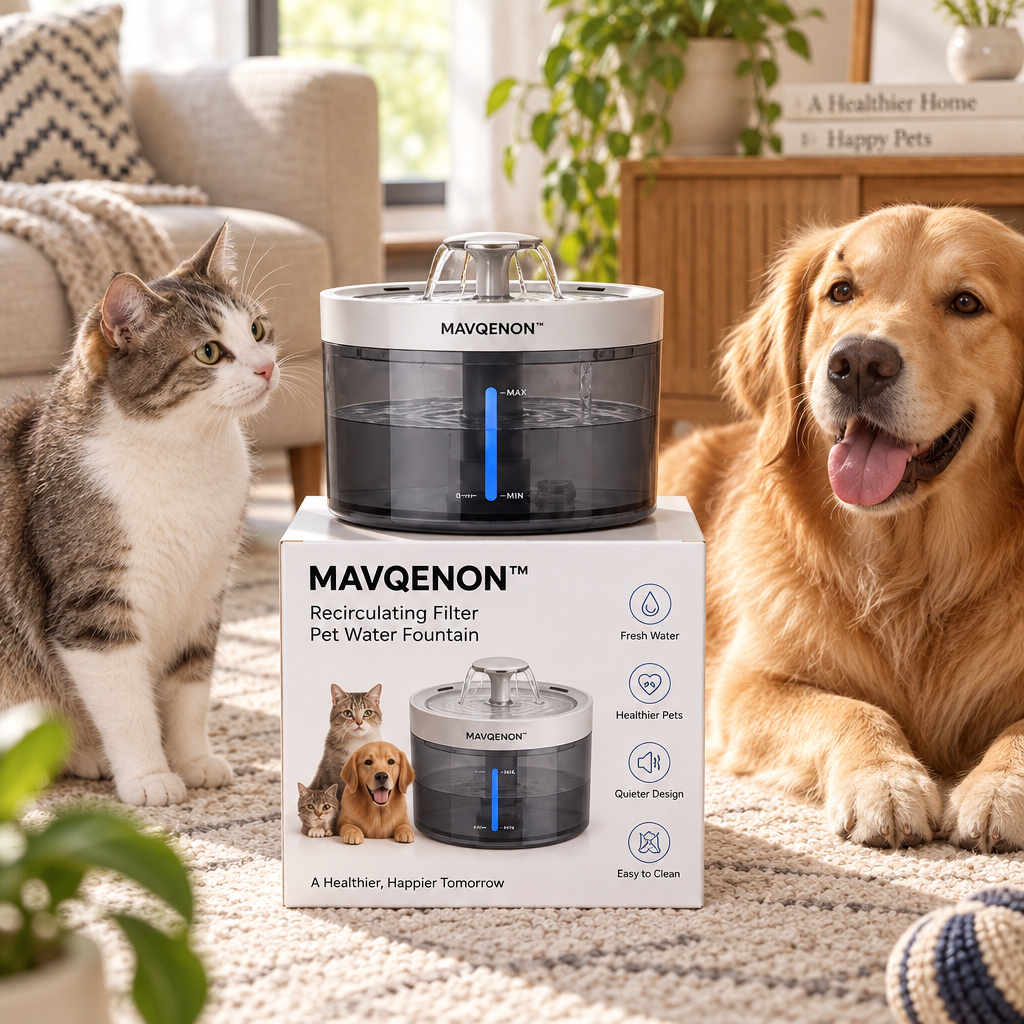 MAVQENON™ Recirculating Filter Pet Water Fountain image 5