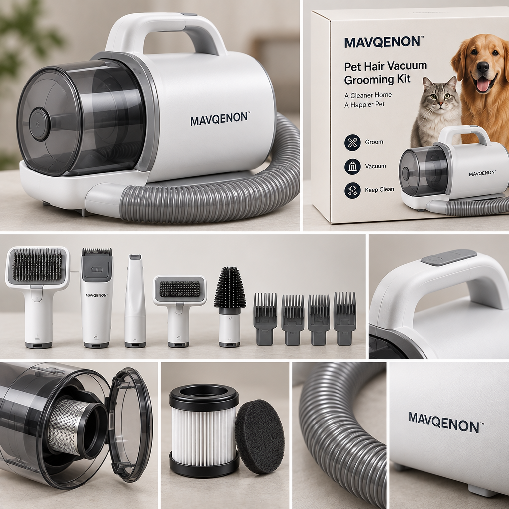 MAVQENON™ Pet Hair Vacuum Grooming Kit image 3