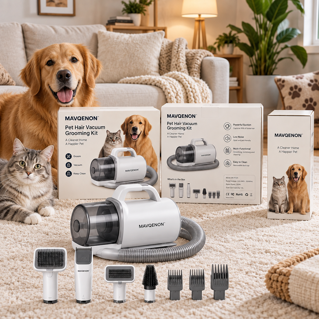 MAVQENON™ Pet Hair Vacuum Grooming Kit image 5