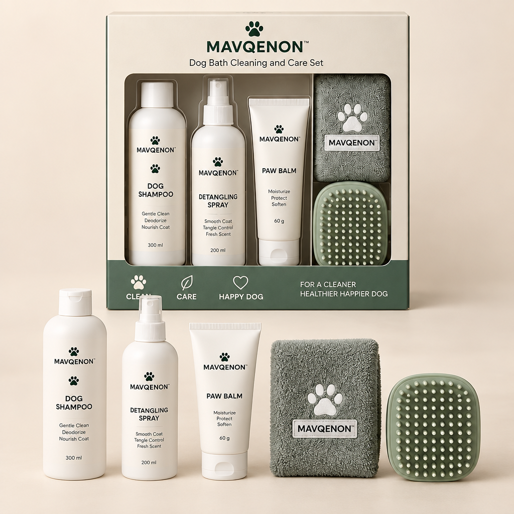 MAVQENON™ Dog Bath Cleaning and Care Set primary image