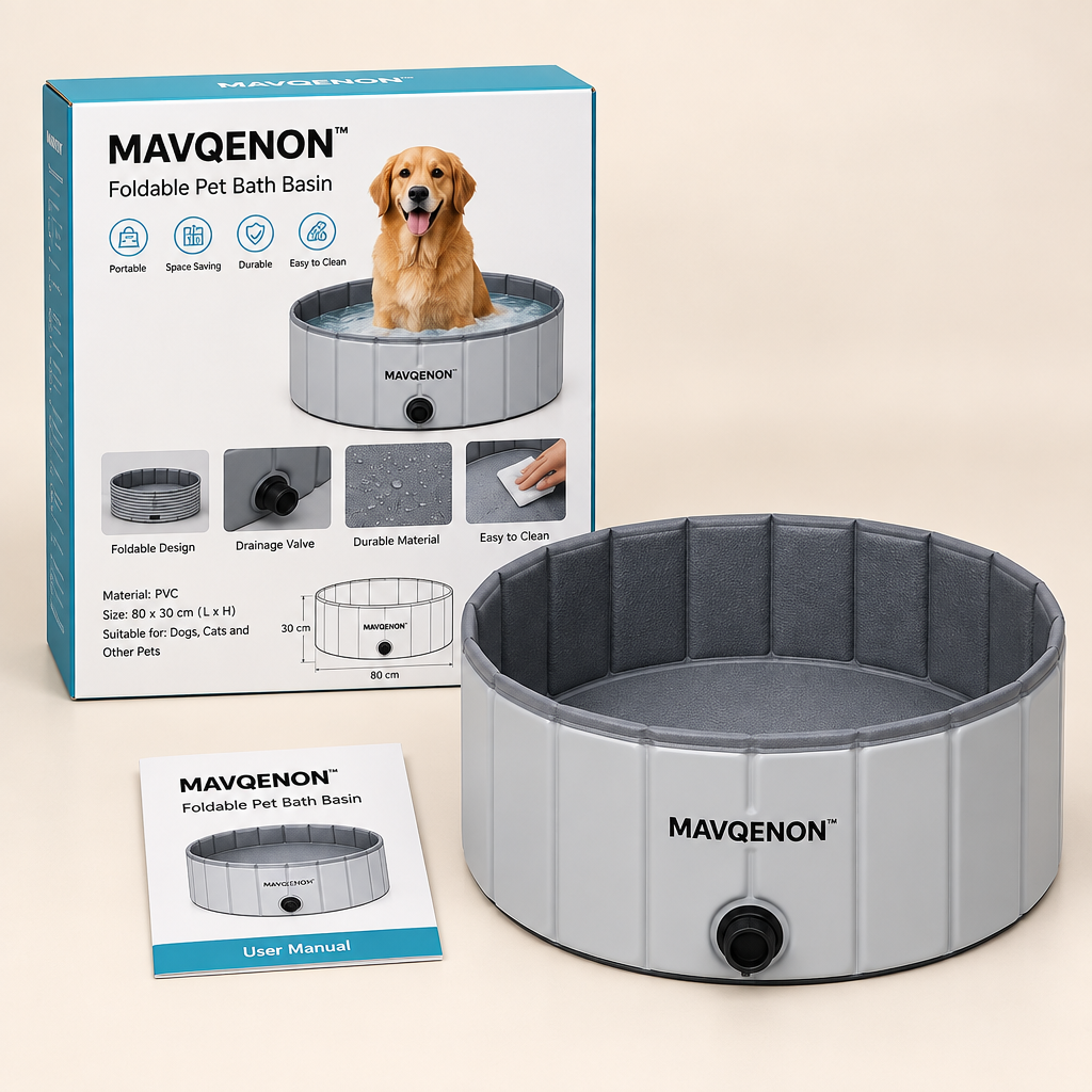 MAVQENON™ Foldable Pet Bath Basin primary image