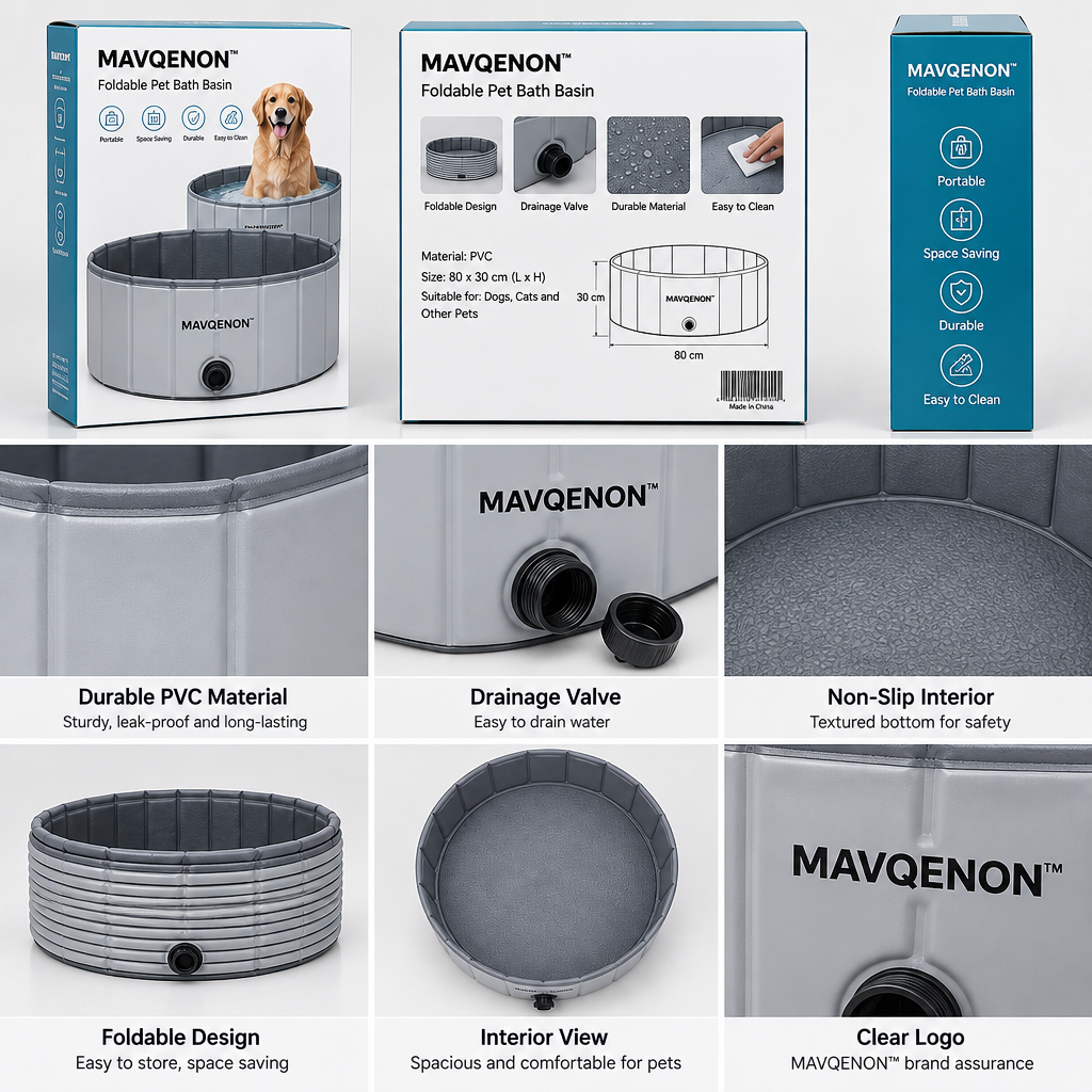 MAVQENON™ Foldable Pet Bath Basin image 6