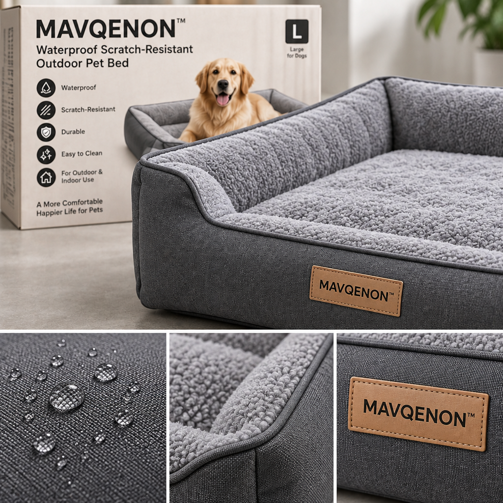MAVQENON™ Waterproof Scratch-Resistant Outdoor Pet Bed image 3