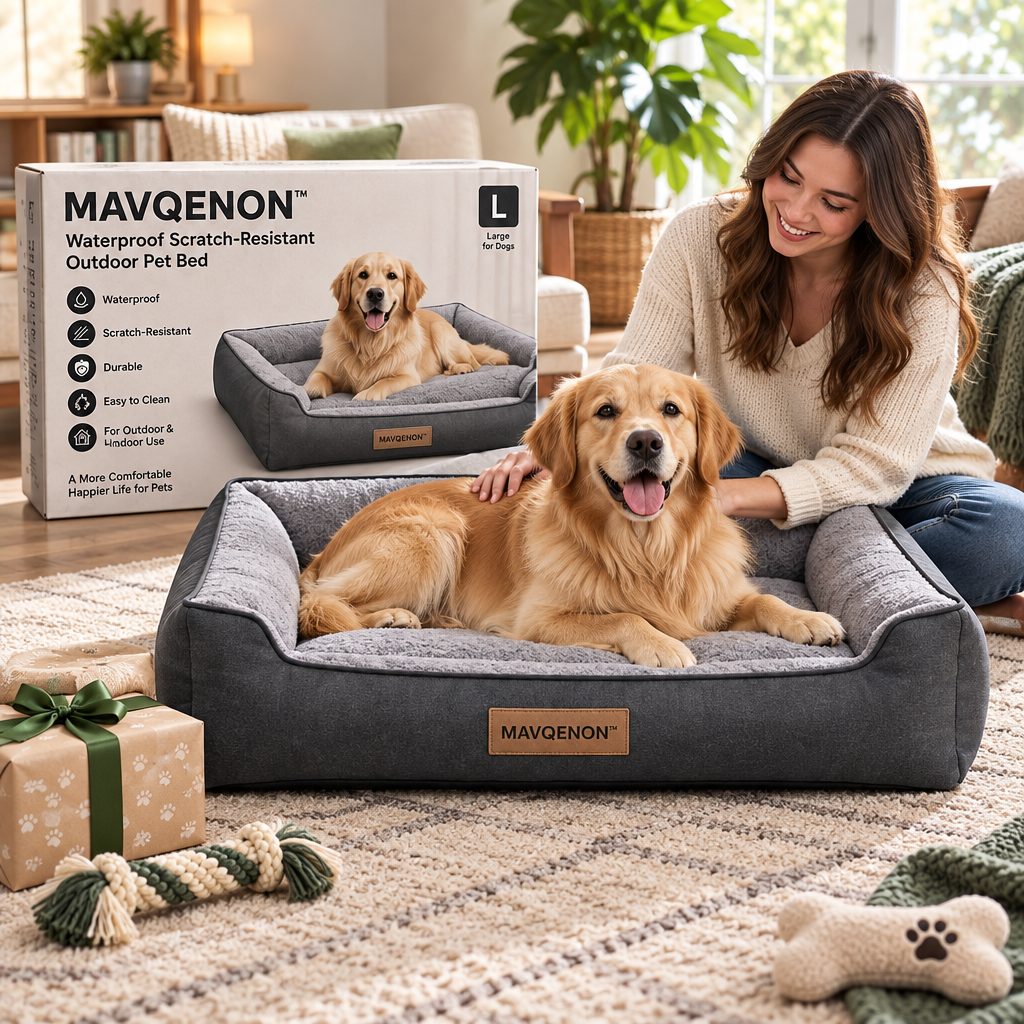 MAVQENON™ Waterproof Scratch-Resistant Outdoor Pet Bed image 5