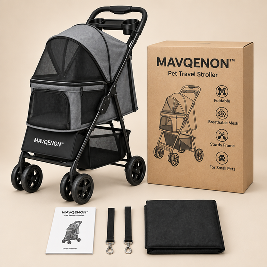 MAVQENON™ Foldable Pet Travel Stroller primary image