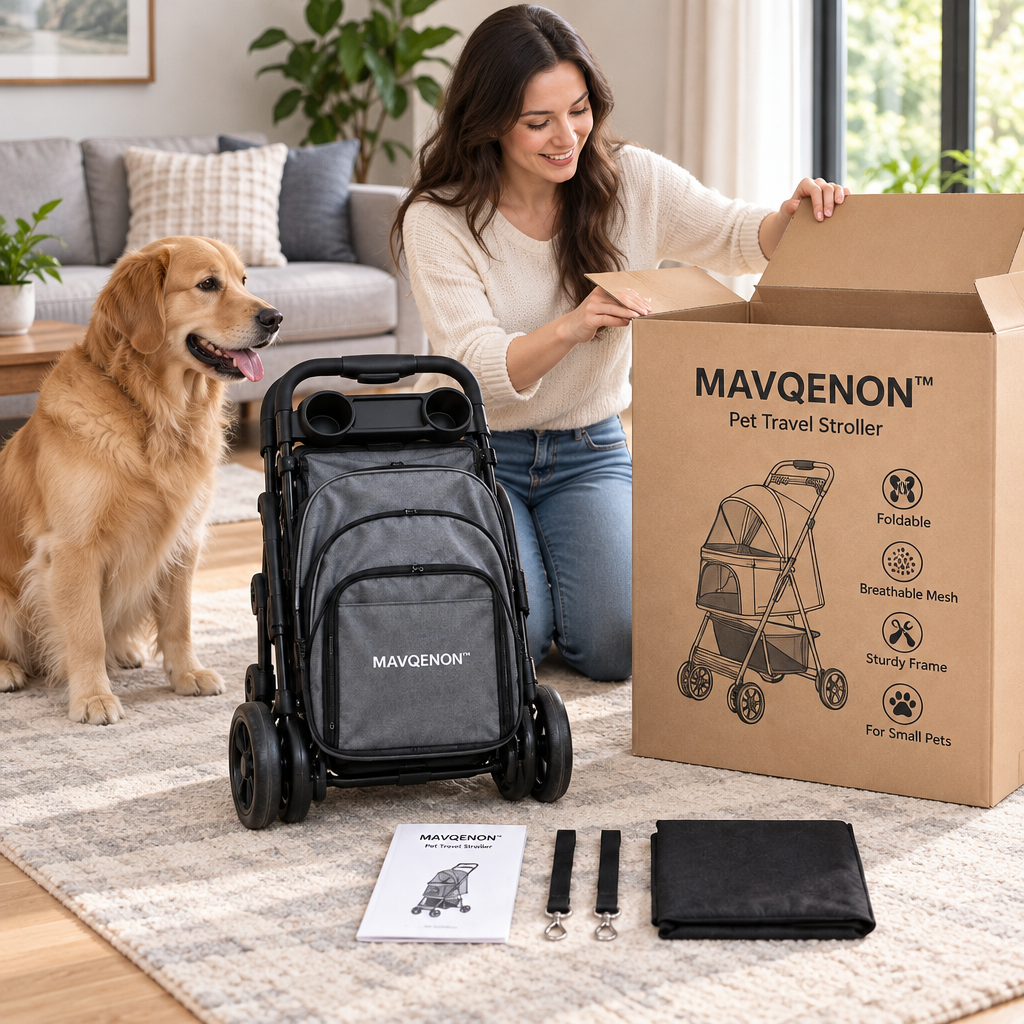 MAVQENON™ Foldable Pet Travel Stroller image 4