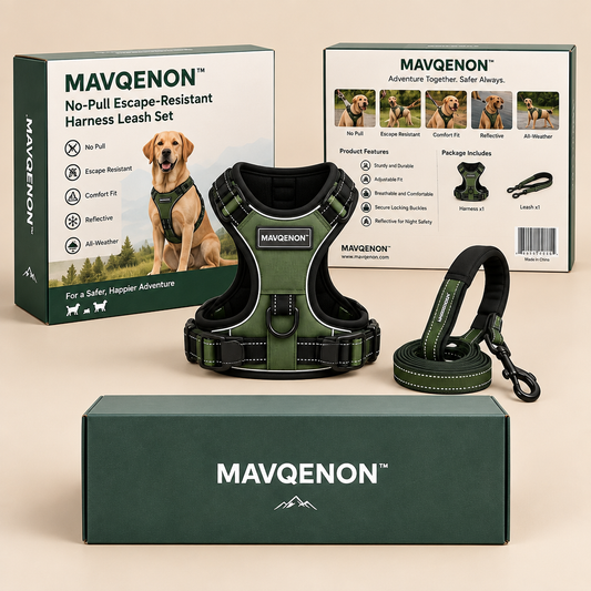 MAVQENON™ No-Pull Escape-Resistant Harness Leash Set primary image